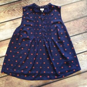 A New Day Top Navy & Red Sleeveless Size 0X